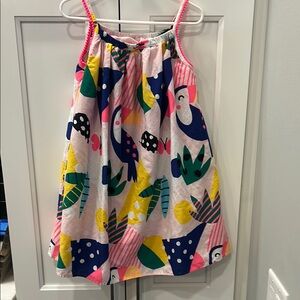 Colorful Tropical Print Dress